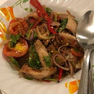 เมนูของร้าน ร้านลาบสามหนุ่ม (หมูจุ่มสุขสันต์2)