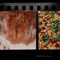 กระเพราล้นกล่อง 55 บาท วัดบางเลนเจริญ  บางใหญ่