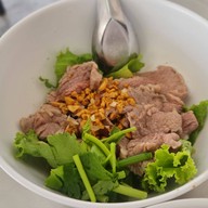 เมนูของร้าน จ๋อง เกาเหลาเนื้อ สนามบินน้ำ