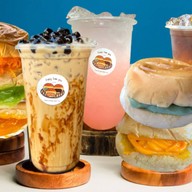 ปังต้าวก้อน  ขนมปังปิ้ง - ปังเย็นแก้วใหญ่ ช้างม่อย