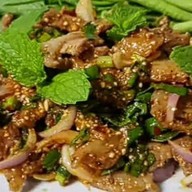 หมูทอด/ไก่ทอด "แซ่บสุรินทร์ หน้าวัดเปร็งราษฏร์บำรุง ต.เปร็ง อ.บางบ่อ จ.สมุทรปราการ