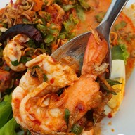 เมนูของร้าน ท่าน้ำขวัญ กุ้งเผา ริเวอร์วิว