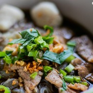 Food or drink of Tiew Tok SK 2 Boat Noodles Clear Soup, Tom Yum, and Made-to-Order Food