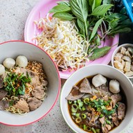 Food or drink of Tiew Tok SK 2 Boat Noodles Clear Soup, Tom Yum, and Made-to-Order Food