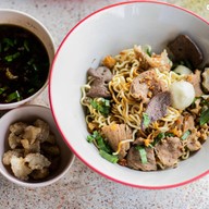 Food or drink of Tiew Tok SK 2 Boat Noodles Clear Soup, Tom Yum, and Made-to-Order Food