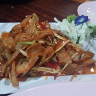 เมนูของร้าน ลำปาวกุ้งเผา  สาขา 2