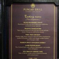 เมนู Punjab Grill Bangkok Radisson Suites Bangkok Sukhumvit