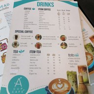 เมนู A CUP CAFÉ