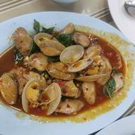เมนูของร้าน ราชาข้าวต้ม ผักบุ้งลอยฟ้า ซีฟู้ด พัทยาสาย 2