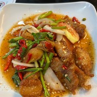 เมนูของร้าน ร้านส้มตำหม่องปลาแดก ลาดกระบัง