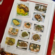 เมนูของร้าน ร้านสี่สหาย หัวหิน