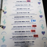 เมนู Cholos Tacos อโศก