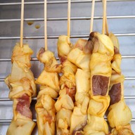 ข้าวปั้นหมึกย่าง