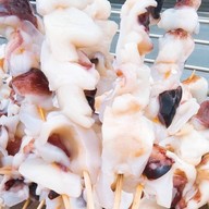 ข้าวปั้นหมึกย่าง