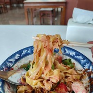 เต็งไต๋ใช้ฮวด (ก๋วยเตี๋ยว ลูกชิ้นปลา ลูกชิ้นกุ้ง เย็นตาโฟ) บางจาก