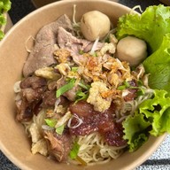 เมนูของร้าน ร้าน บ่ะ-หมี่แค้นคอ (เส้นคลุกแห้ง)