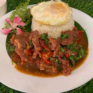 ข้าวไข่เจียวบุฟเฟต์ (นุ้ย กะเพราเนื้อนุ่ม)