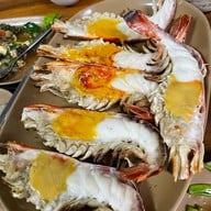 เมนูของร้าน สี่แควกุ้งเผา