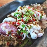 เมนูของร้าน ครัวป้าแมว ชะอำ