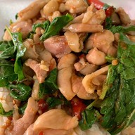 ข้าวไข่เจียวบุฟเฟต์ (นุ้ย กะเพราเนื้อนุ่ม)