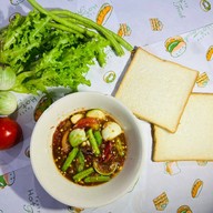 ตำละยำ ข้าวหน้าหมูย่าง