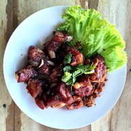 เมนูของร้าน โชห่วย ไก่ย่าง ชิ้นปิ้ง ยำ ตามสั่ง ริมคลอง