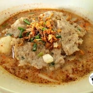 เมนูของร้าน ก๋วยเตี๋ยวหมู สูตรโบราณ ริมคลอง ริมคลองภาษีเจริญศาลเจ้าแม่ทับทิม