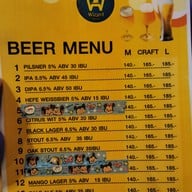 เมนู Wizard Brewery Pattaya