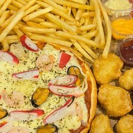 พิซซ่าหน้าเยิ้ม&สมูทตี้ผลไม้ เคหะท่าจีน