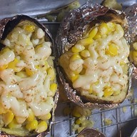 มันเผาเตาถ่าน 🔥🥔🧀🌽