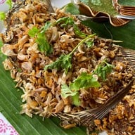 เมนูของร้าน ร้านปลาเขื่อนทองผาภูมิ