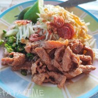 เมนูของร้าน ข้าวคลุกกะปิ ป้าเฉื่อย