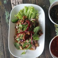 เมนูของร้าน ลาบยโสเทพรักษ์ ตัดใหม่เทพรักษ์-สะพานใหม่