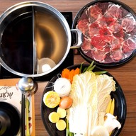 เมนูของร้าน บ้านชาบู สาขาตัวเมืองกาญจนบุรี