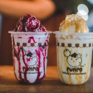 ปั่นโป๋ มะพร้าวเผานมสด หน้าตลาด The market เนินพลับหวาน