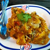 เมนูของร้าน หอยทอดเจ๊ฮวย ตลาดริมน้ำกลางคืน