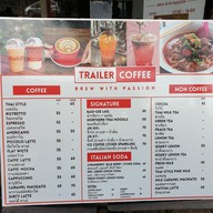 เมนู Trailer Coffee Suriwong Book Center