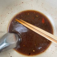 เมนูของร้าน ก๋วยเตี๋ยวเจ้เรียม ติดวัดบางลี่