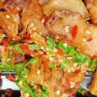 เมนูของร้าน ข้าวเหนียวหมูทอด