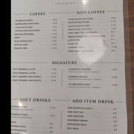 เมนู Take A Breath Cafe and Eatery