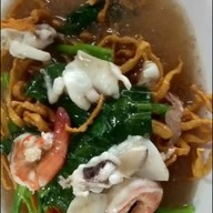 ฮาซันราดหน้ายอดผัก(เนื้อหมัก)
