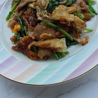 ฮาซันราดหน้ายอดผัก(เนื้อหมัก)