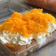 ปังปิ้งเนยฉ่ำ+โรตีสายไหมฟารีดา+โรตีทอดกรอบ+โอวัลตินภูเขาไฟ