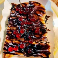 ปังปิ้งเนยฉ่ำ+โรตีสายไหมฟารีดา+โรตีทอดกรอบ+โอวัลตินภูเขาไฟ