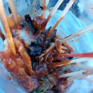 เมนูของร้าน พิซซ่าทอด หม่าล่าป๊ะล่ะ เผ็ดชาซ่าลิ้น กะเพราขุนหลวง ข้าวหมูทอด กินแล้วหยุดไม่ได้ พระราม 2 วัดกก พระราม 2 ซอย 44 เเยก 3 หน้าโรงเรียนวัดกก