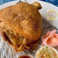 ขาหมูอบทอดเจ๊นอมบางปะหัน สาขาตัวเมืองอยุธยา วัดพระญาติการาม