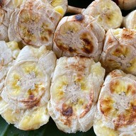 🍌🥥กล้วยปิ้งแม่ลอยราดน้ำกะทิ🍌🥥
