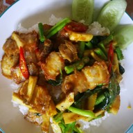 เมนูของร้าน ใต้หล้าเลิศรส(กะเพรา/อาหารตามสั่ง/ยำ/รับทำข้าวกล่อง/เครื่องดื่ม/ชาเย็น)