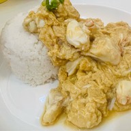 ไข่ข้นปู/ข้าวผัดปู/เมนูปูร้านอาอ้อ เลี่ยงเมืองปากเกร็ด