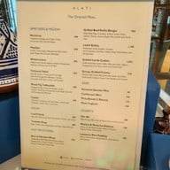 เมนู ALATi Siam Kempinski Hotel Bangkok